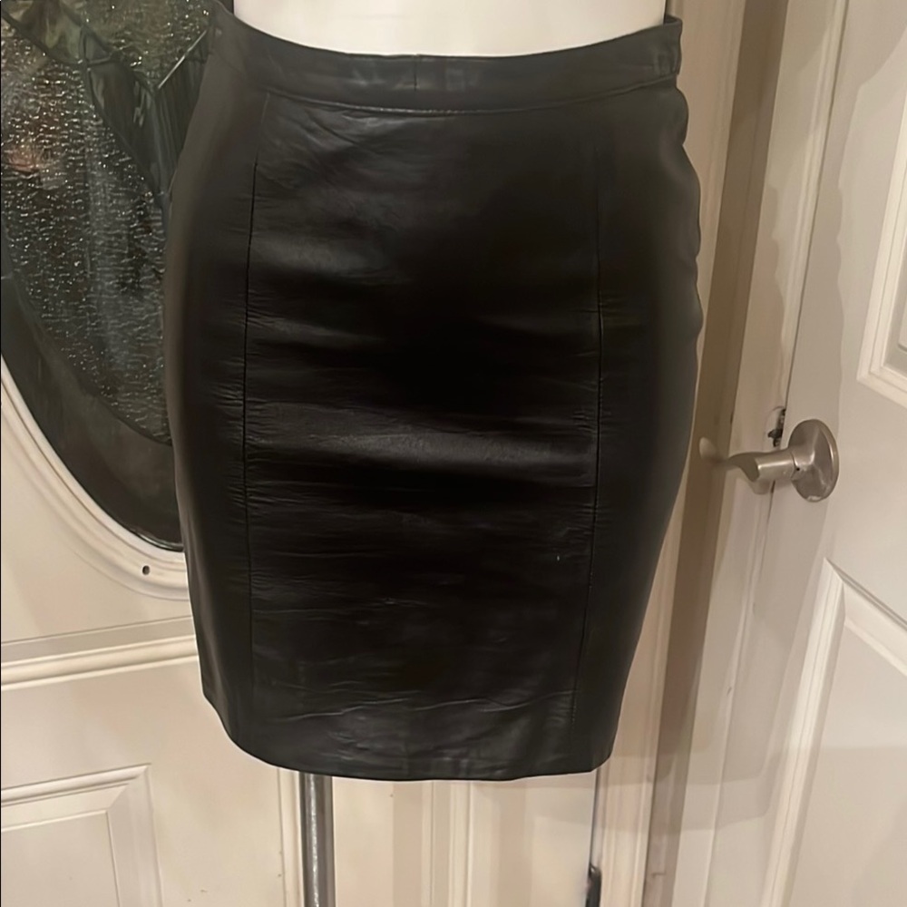 Black Leather Skirt